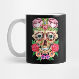 Sugar skull fancy day of the dead. Mug